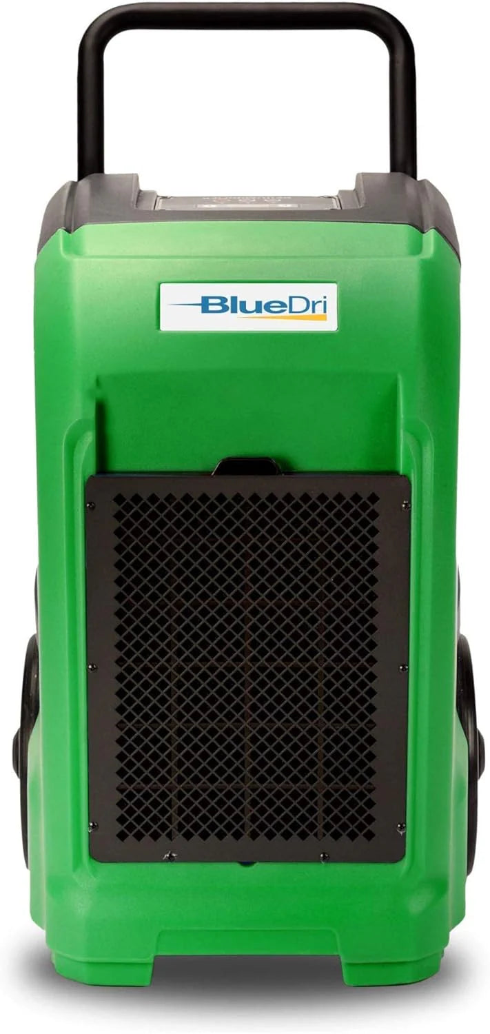 Commercial dehumidifier. suitable for homes. basements. garages and workplaces. Industrial water loss treatment equipment - a set of 1-piece. blue