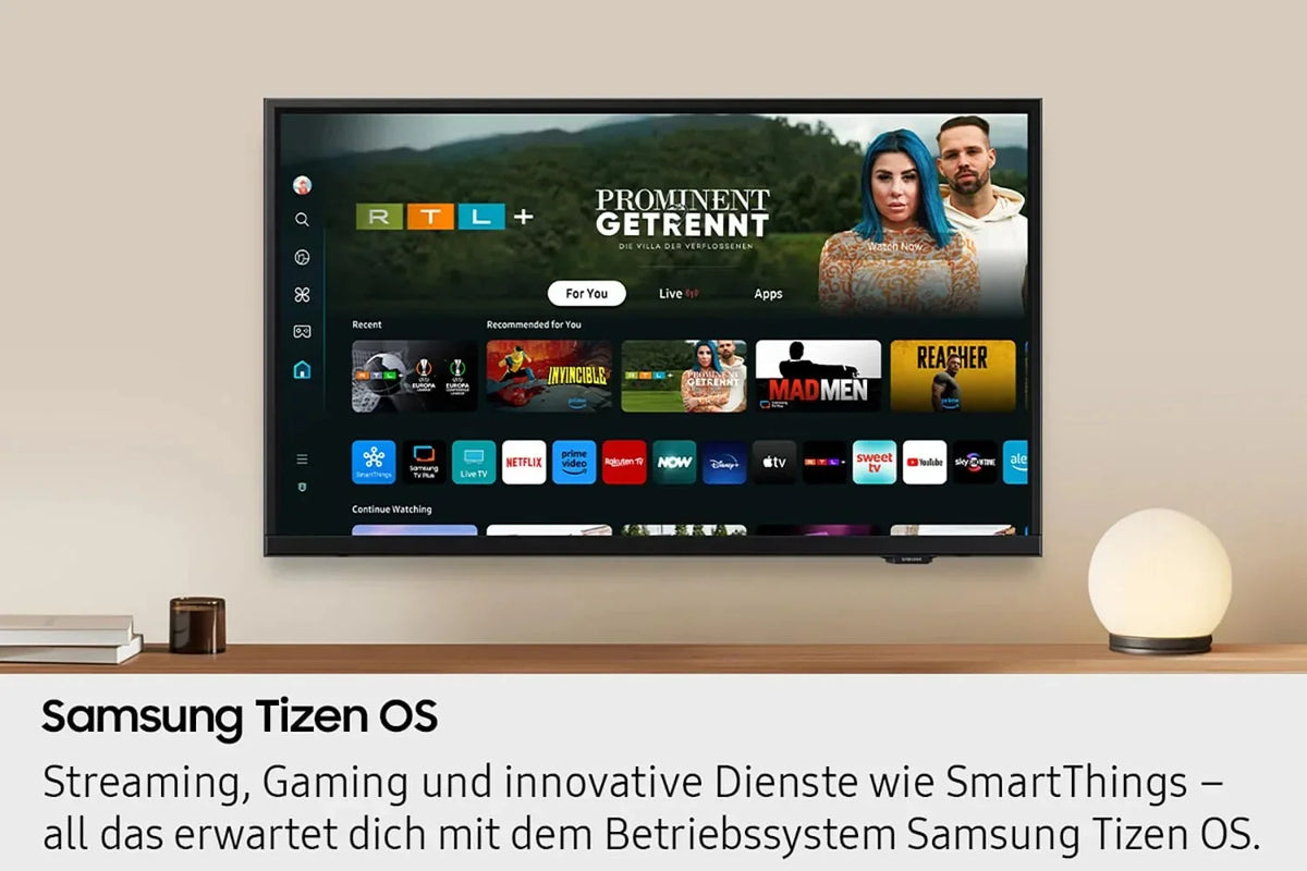 Samsung Full HD F6009F 24 Zoll (61 cm) LED Flachbildfernseher. PurColor-Technologie. HDR. Object Tracking Sound Lite. Knox Security. One UI Tizen.