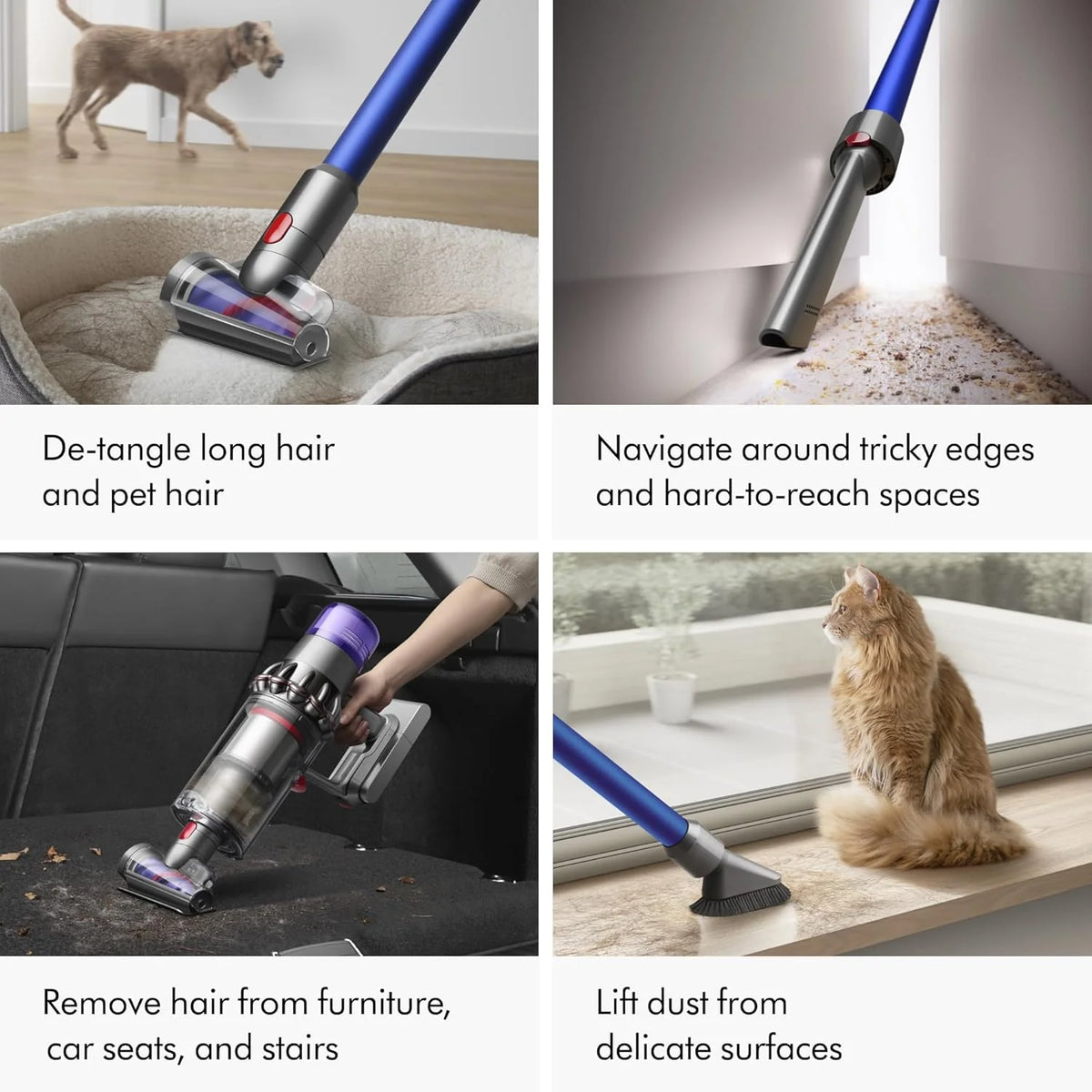 V11 Origin Cordless Vacuum. Nickel/Blue