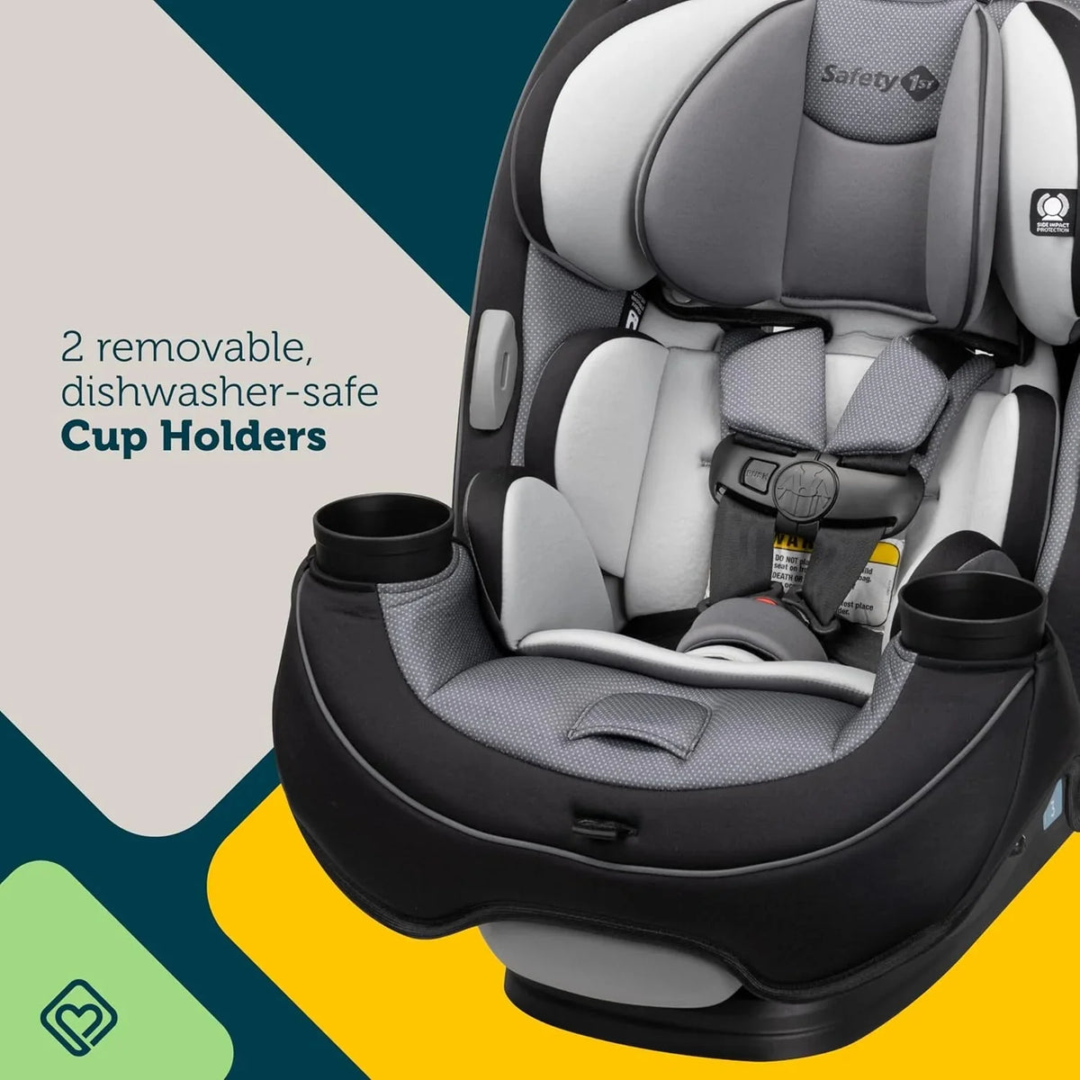 3-in-1 Convertible Car Seat. All-In-One Infant Toddler Booster Seat. Rear & Forward Facing Child Safety Seat