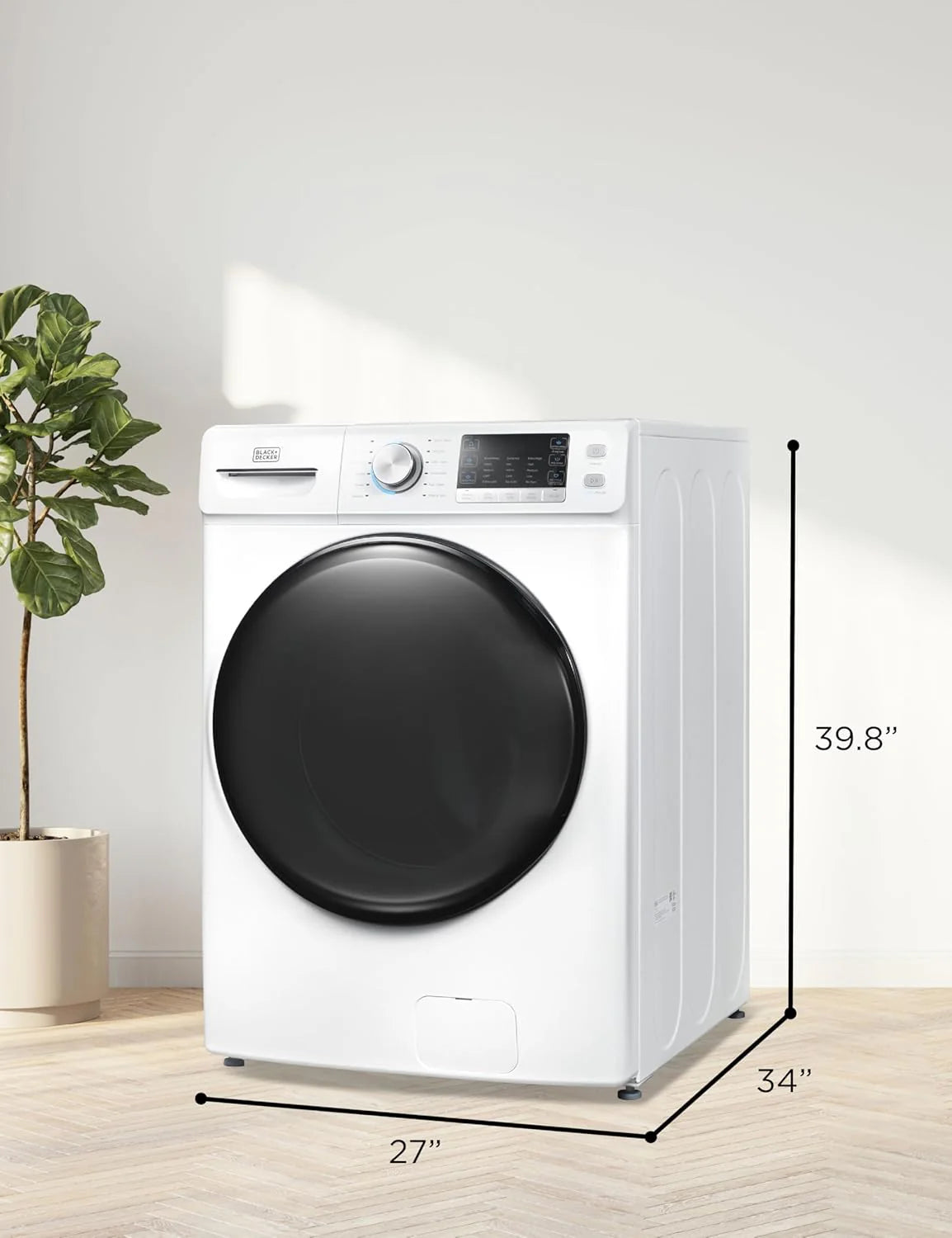 0.9 Cu. Ft. Portable Washer. 6.6 lb. Capacity Washing Machine for Homes & Apartments. 5 Wash Cycles. Quick Connect Sink Adapter and Drain Hose Included. Transparent Lid. BPWM09W. White