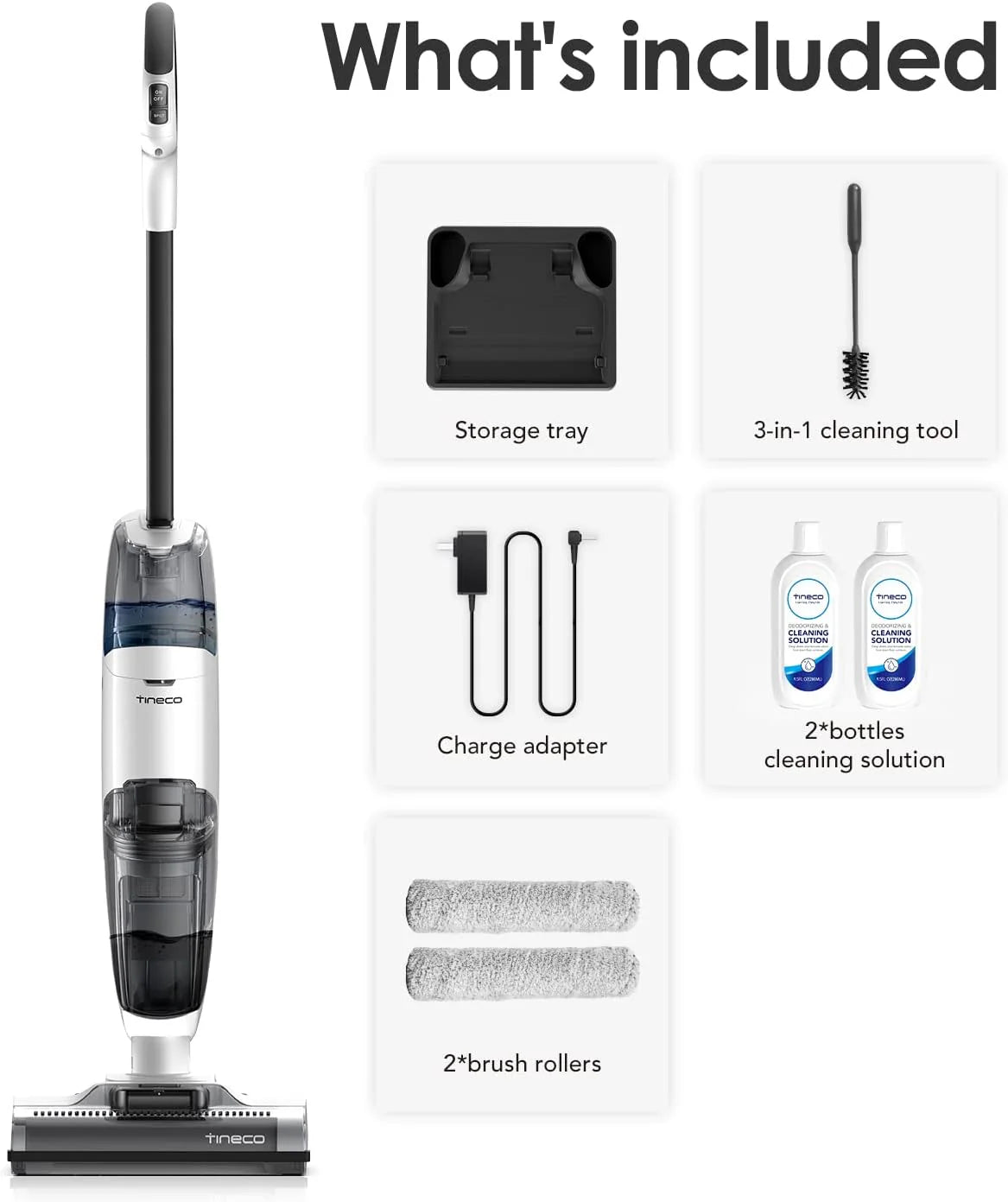 Complete Cordless Wet Dry Vacuum Floor Cleaner and Mop. One-Step Cleaning for Hard Floors. Great for Sticky Messes and Pet Hair