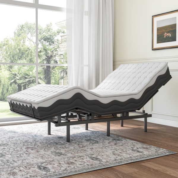 Adjustable Bed Frame -Wireless Remote -Memory Function -Adjustable Bed Base -Head and Foot Lift Incline -Zero Gravity -Quiet Motorfor Lying Down.