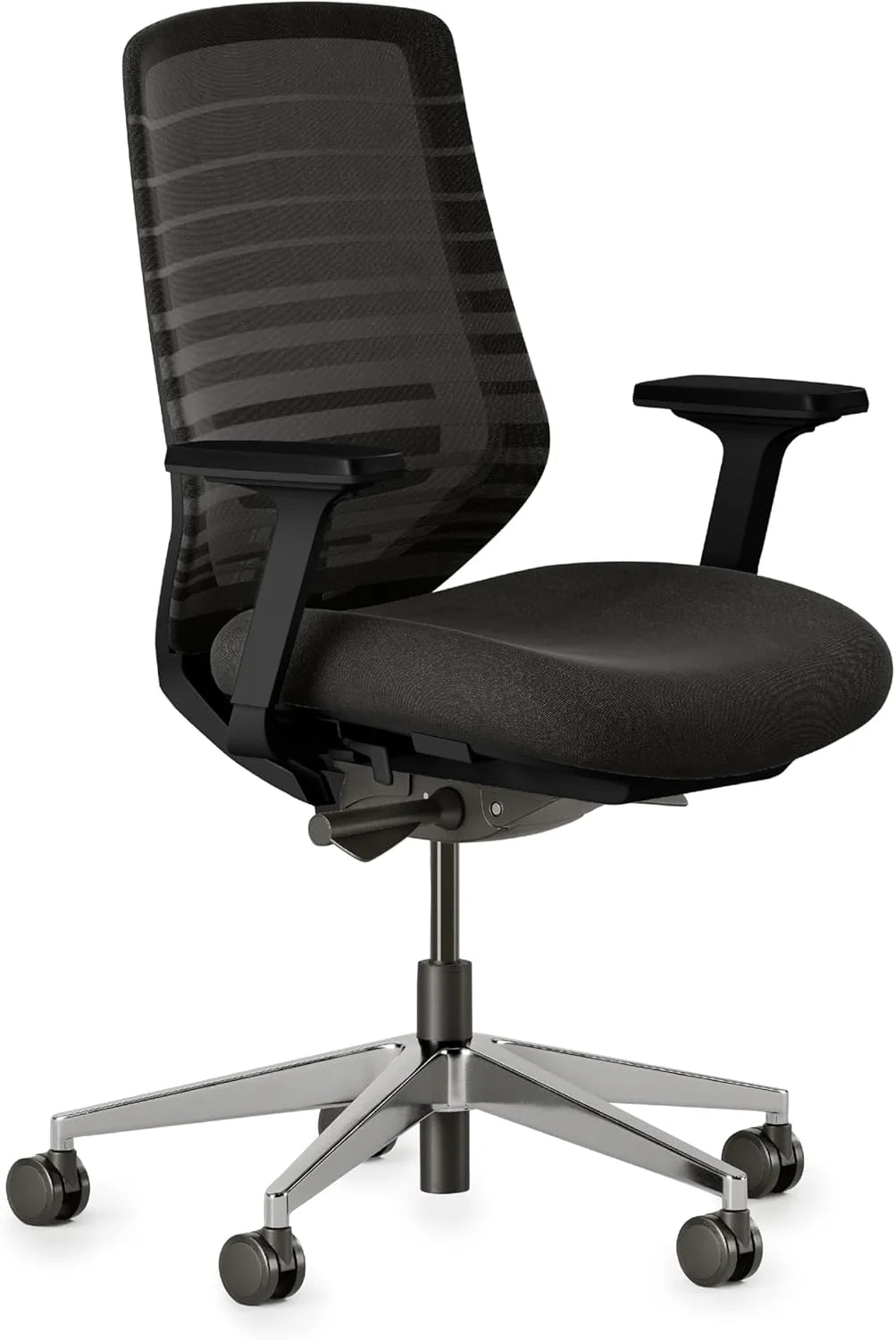 Ergonomic office chair - A versatile office chair with adjustable lumbar support. breathable mesh backrest. and stable wheels - Experience the best comfort and support - Sapphire color