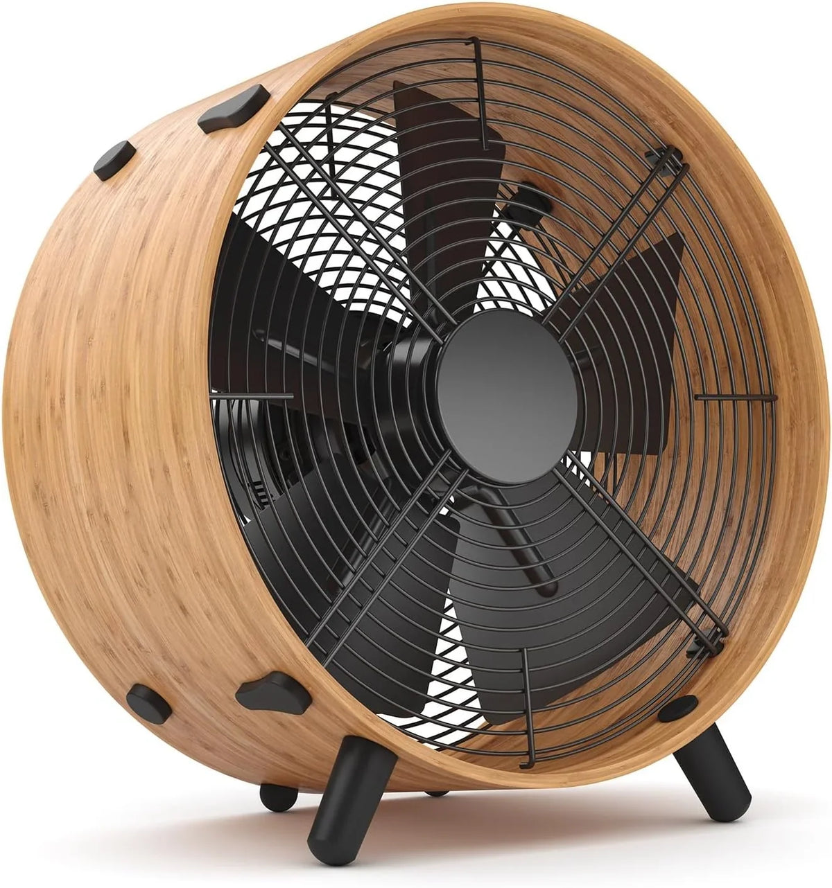 Stadler Form Ventilator Otto. aus Bambus. mit 3 Geschwindigkeiten. ideal im Sommer und fürs Schlafzimmer. Wohnzimmer und Büro geeignet. einfache