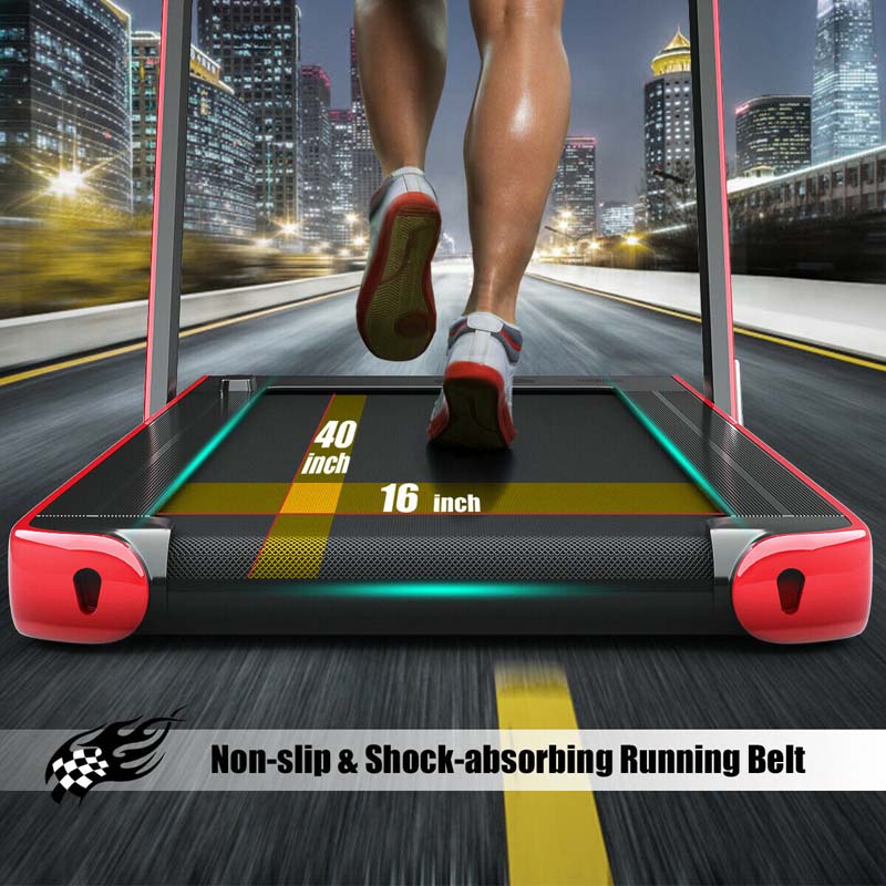 2-in-1 Folding Electric Treadmill. 2.25 HP. Under-Desk. with Dual Display and Smart App Control