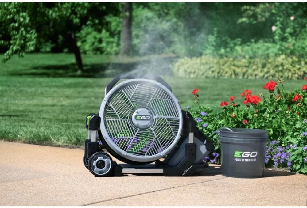 Portable spray fan. outdoor electric type. 18 inches. 5-speed fan. without battery and charger -