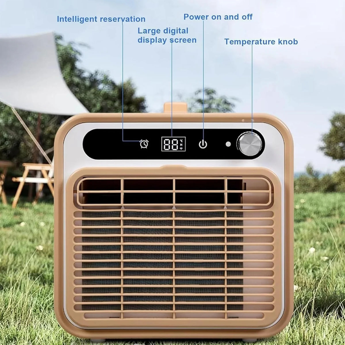 Tragbare Mini-Klimaanlage. Split-Kühlsystem. 5000 BTU. leise Kühlung. keine Fensterabdichtung erforderlich. Touch-Bedienung & Fernbedienung. Timer-