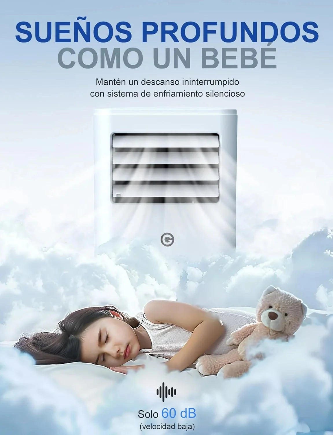Aire Acondicionado Portátil 9000 BTU. 4 en 1