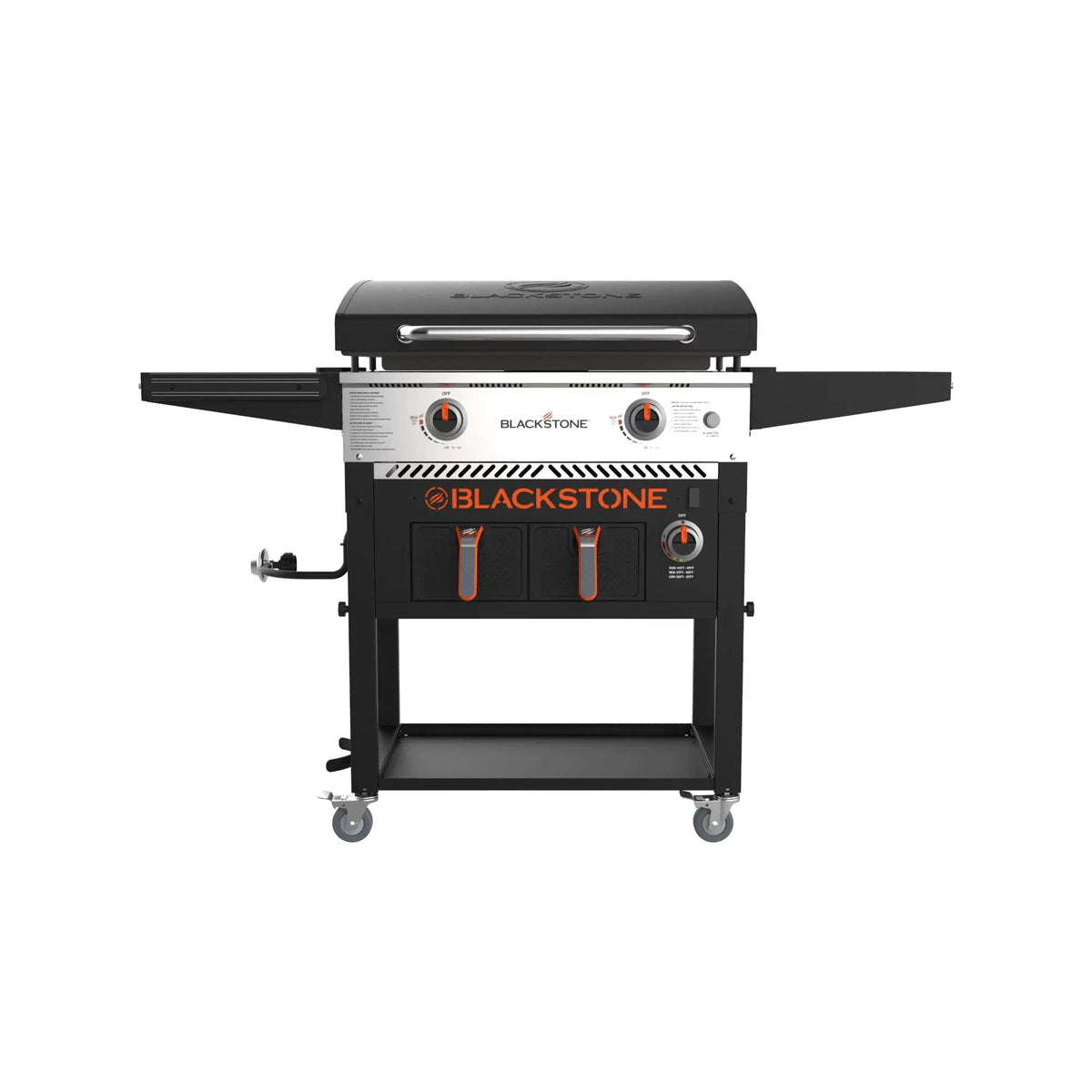 28-Inch 2-Burner Griddle with Electric Air Fryer and Hood