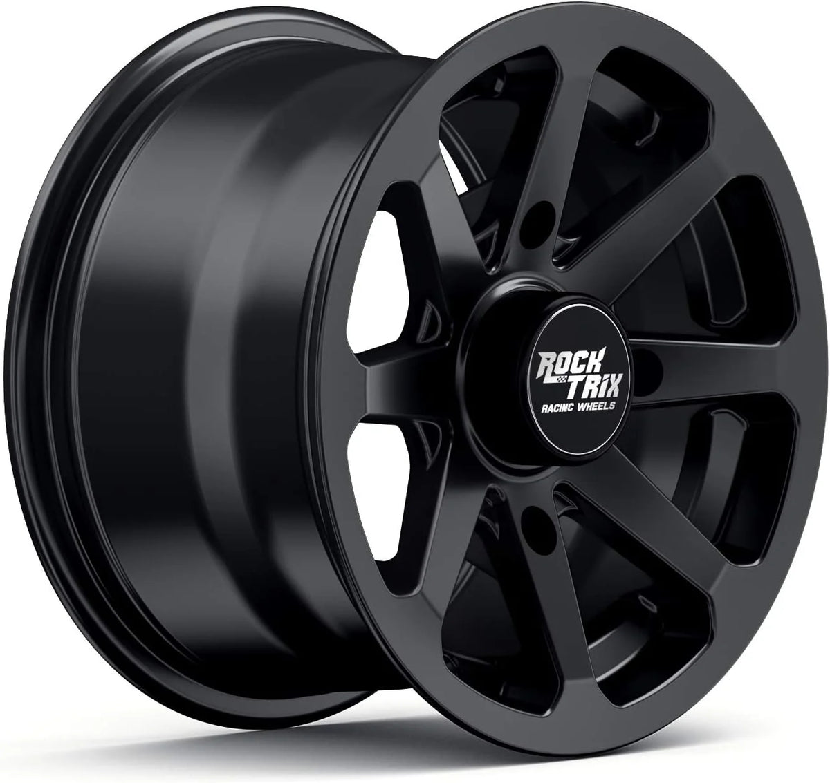 RT102 15in Wheels 15x7 4x137. 4+3 Offset. ATV UTV SxS Rims. Compatible with Can Am Commander Max Defender Max Pro Maverick X3 Maverick Trail. 4/137 Matte Black. Set of 4