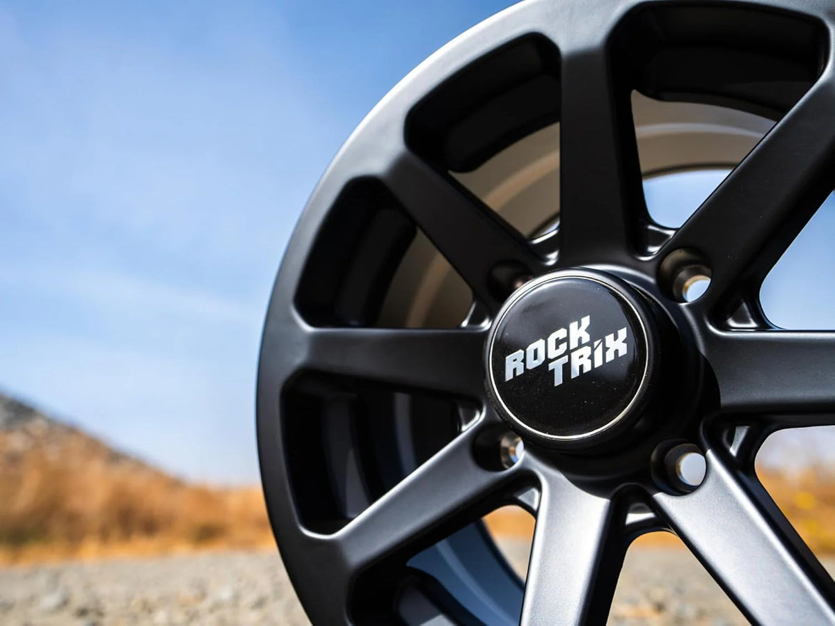 RT102 15in Wheels 15x7 4x137. 4+3 Offset. ATV UTV SxS Rims. Compatible with Can Am Commander Max Defender Max Pro Maverick X3 Maverick Trail. 4/137 Matte Black. Set of 4