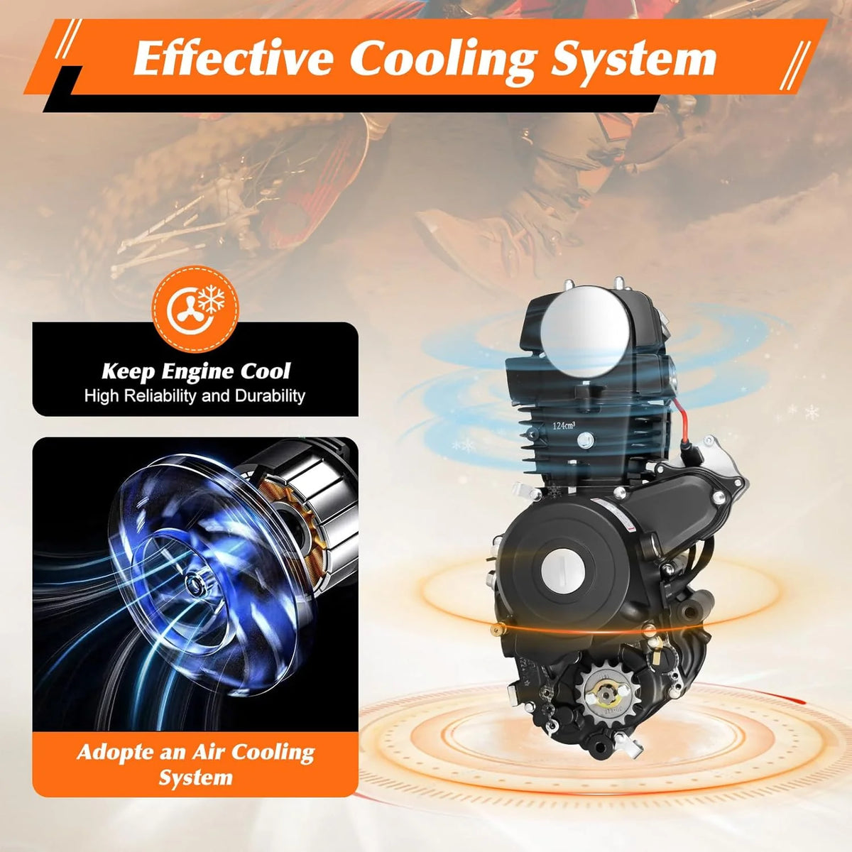 150CC 4 Stroke Engine Motor. Gy6 Single Cylinder Complete Engine Kit for 110cc-150cc Atvs and Go Karts and 11 Long Box Engine Size Scooters High-Flow Oil Pump CVT Carburetor Top Mount