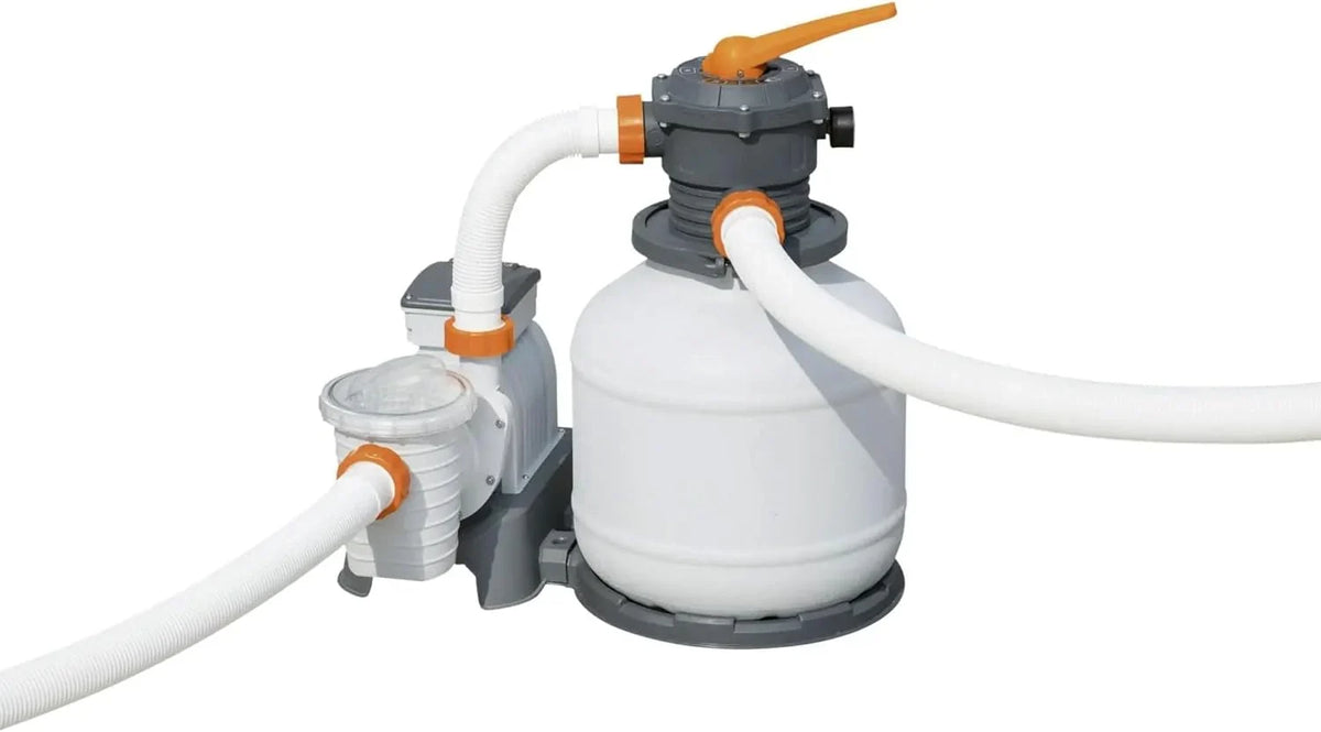 2.200 GPH Sand Filter Pump for Above Ground Pools. High Flow Swimming Pool Filtration System