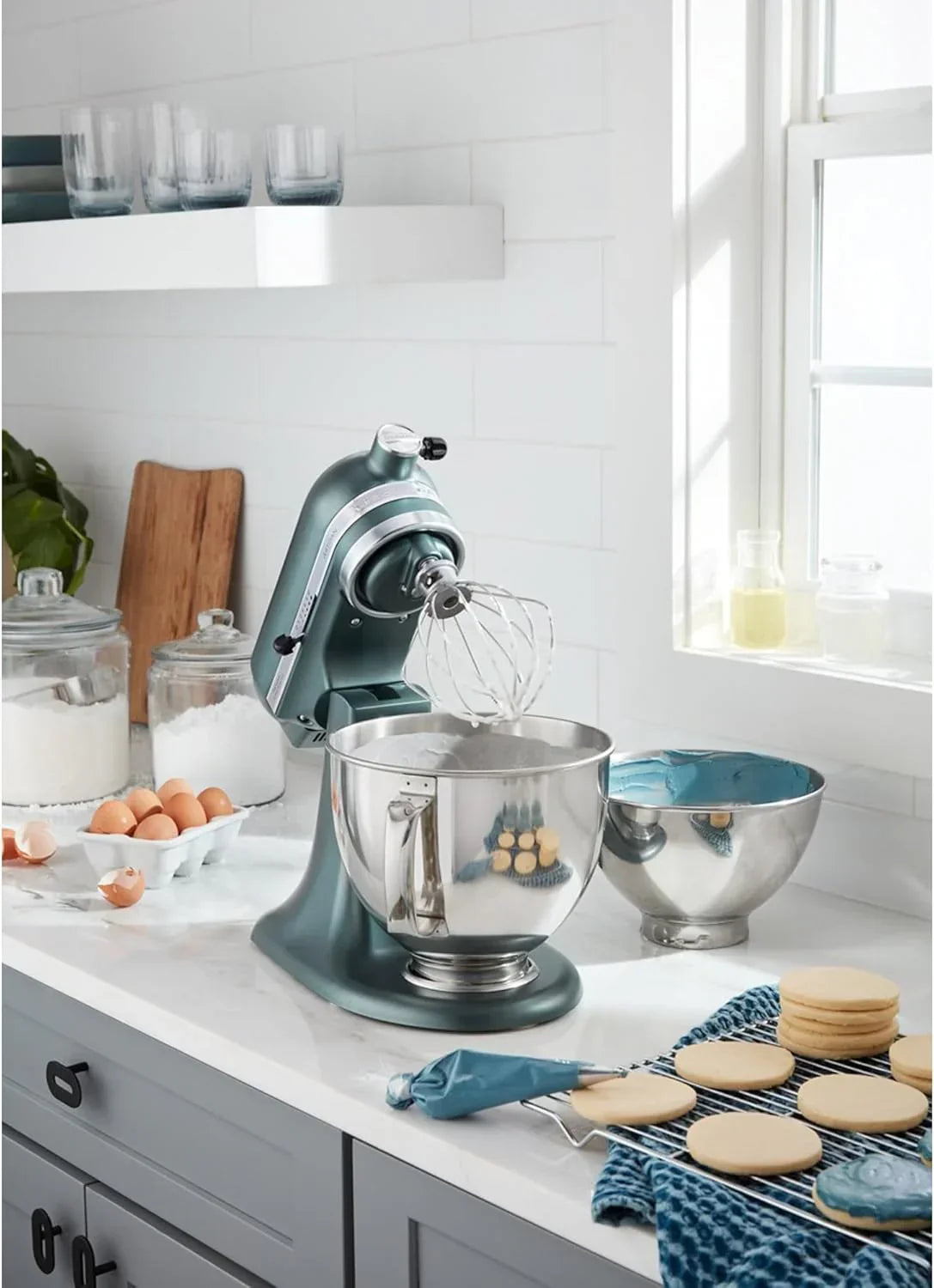 5-Quart Tilt-Head Stand Mixer. Electric Kitchen Mixer with Bowl. Multi-Speed Settings for Baking. Mixing and Food Preparation