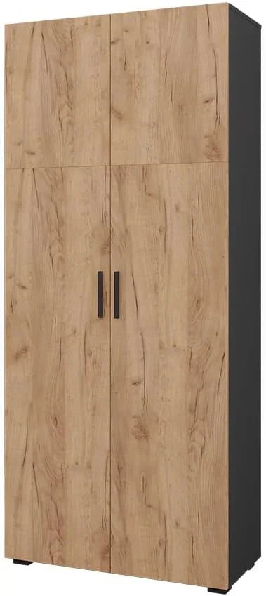 Vicco Armario Universal Ingo. Antracita/Roble Dorado. 80 x 183.8 cm