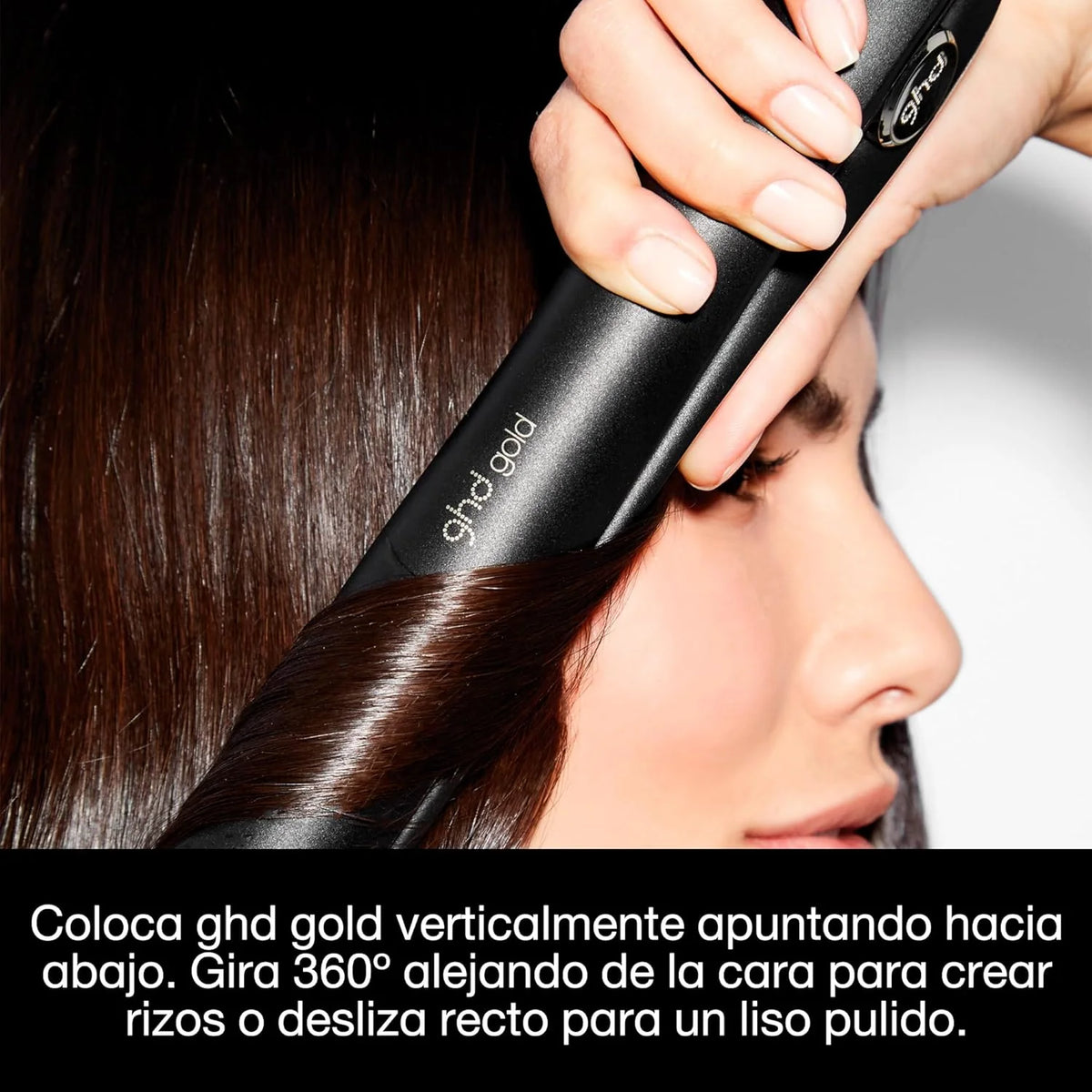 ghd Gold - Plancha de Pelo Profesional Para un Cabello Liso y Brillante - Para Todo Tipo de Cabello - Color Negro. (Enchufe Europeo)