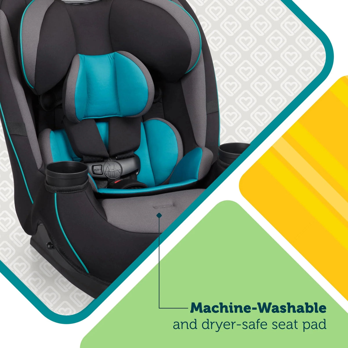 3-in-1 Slim Convertible Car Seat. All-in-One Infant Toddler Booster Seat. Rear & Forward Facing Child Safety Seat