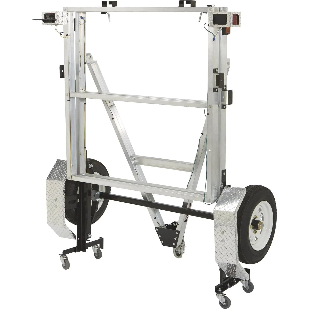 4-Ft. x 8-Ft. Folding Aluminum Utility Trailer. 1.170-Lb. Load Capacity