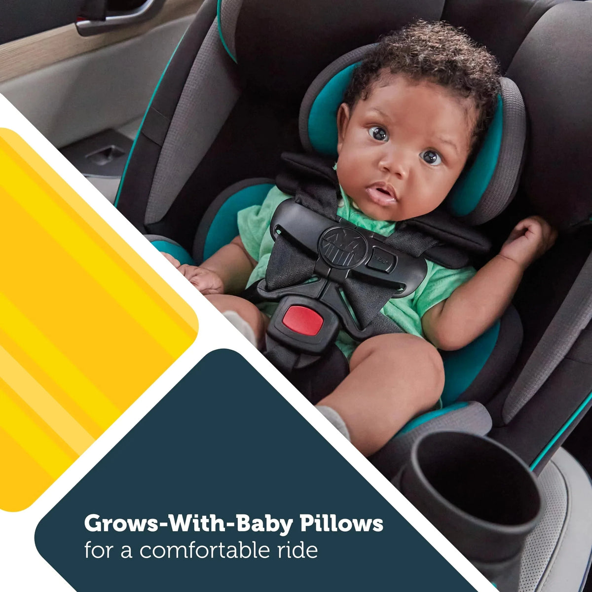 3-in-1 Slim Convertible Car Seat. All-in-One Infant Toddler Booster Seat. Rear & Forward Facing Child Safety Seat
