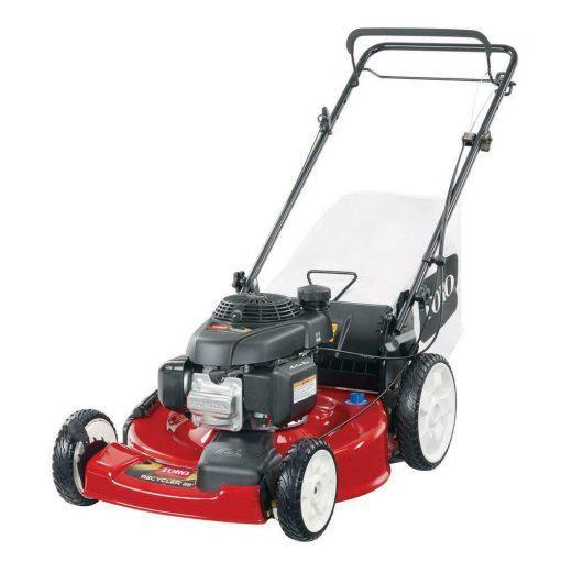 gas mower. 22-inch 170cc OHV engine high-wheel RWD 3-in-1 with height adjustment. oil included