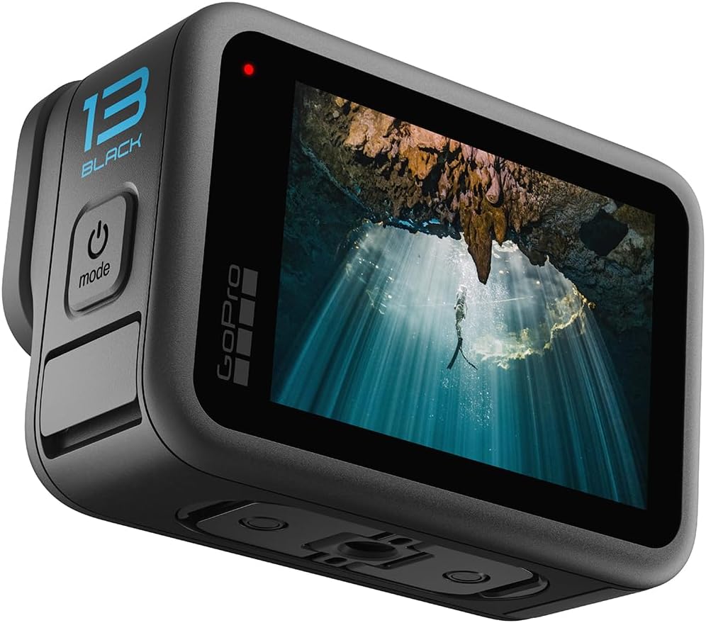 GoPro HERO13 Black - Cámara de acción Resistente al Agua con vídeo 5.3K60. fotografía de 27 MP + compatibilidad con Lentes Serie HB