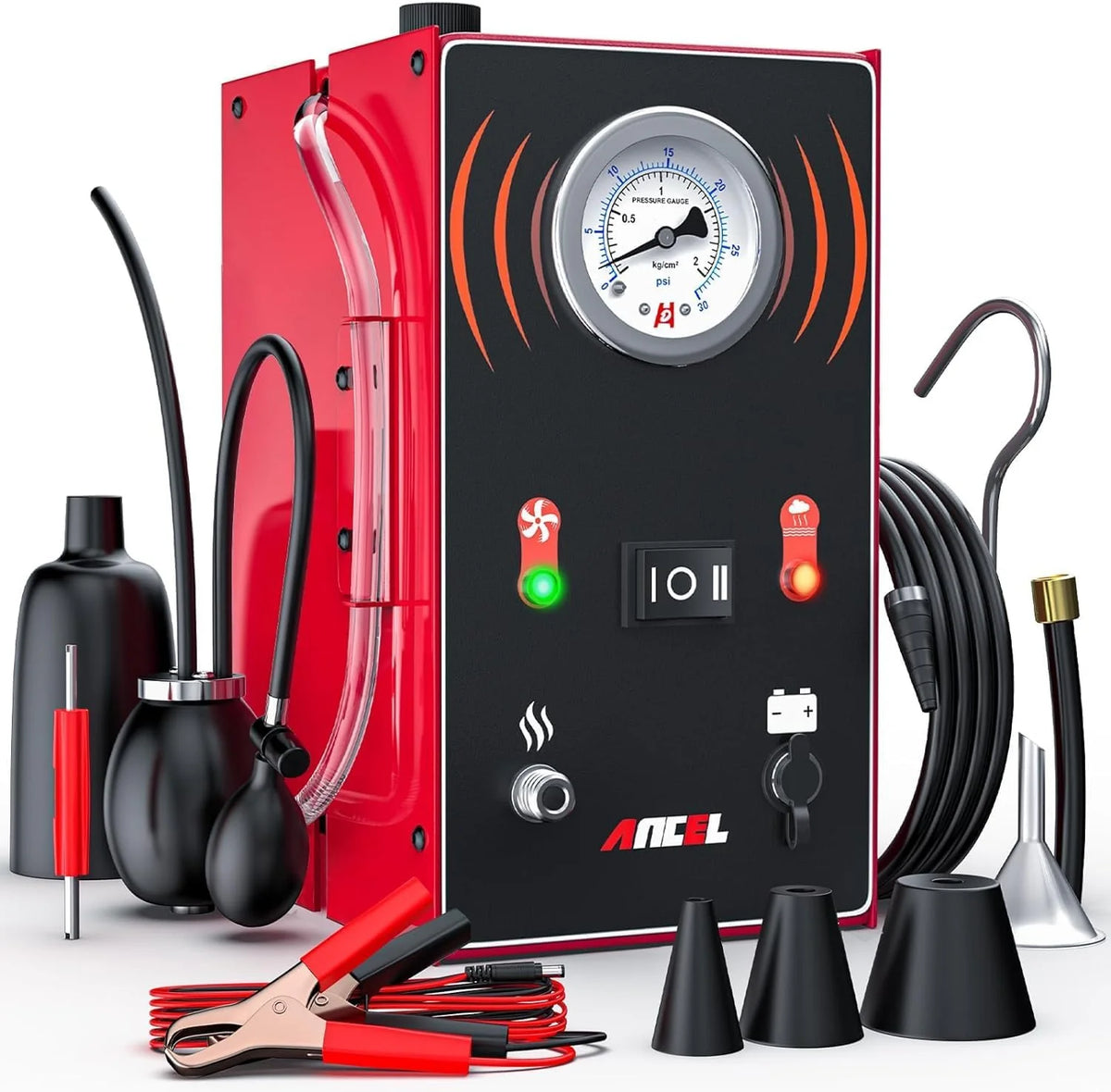 Smoke machine - The car model comes with an internal air pump. evaporative smoke machine leakage tester (with pressure gauge and flow meter). odorless car smoke machine leakage detector. and vacuum-type smoke tester for cars.