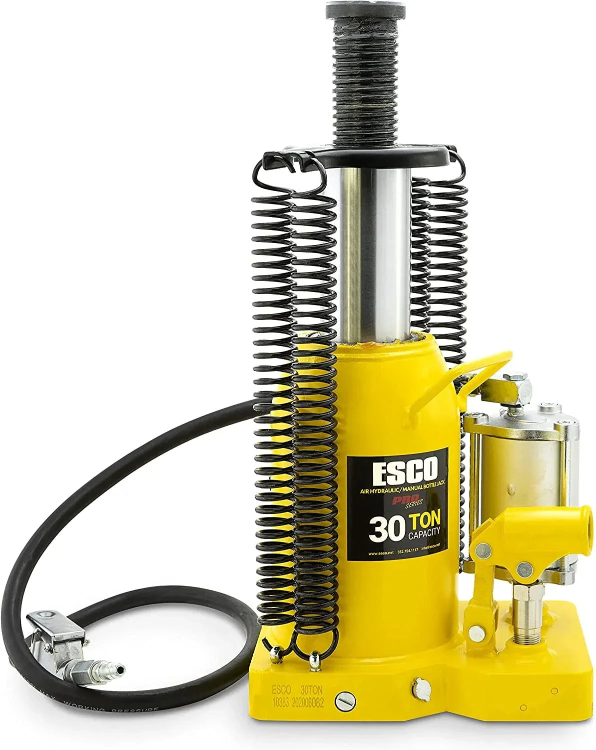 30 Ton Pro Series Air Hydraulic Bottle Jack – Heavy Duty Lifting for Automotive and Industrial Use