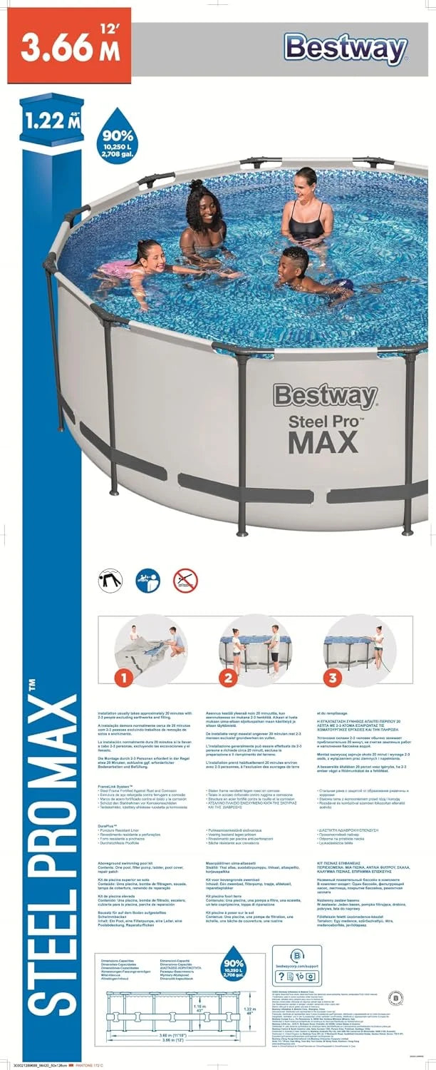 Bestway Stahl Pro Max 3.66 x 1.22 m Pool Set