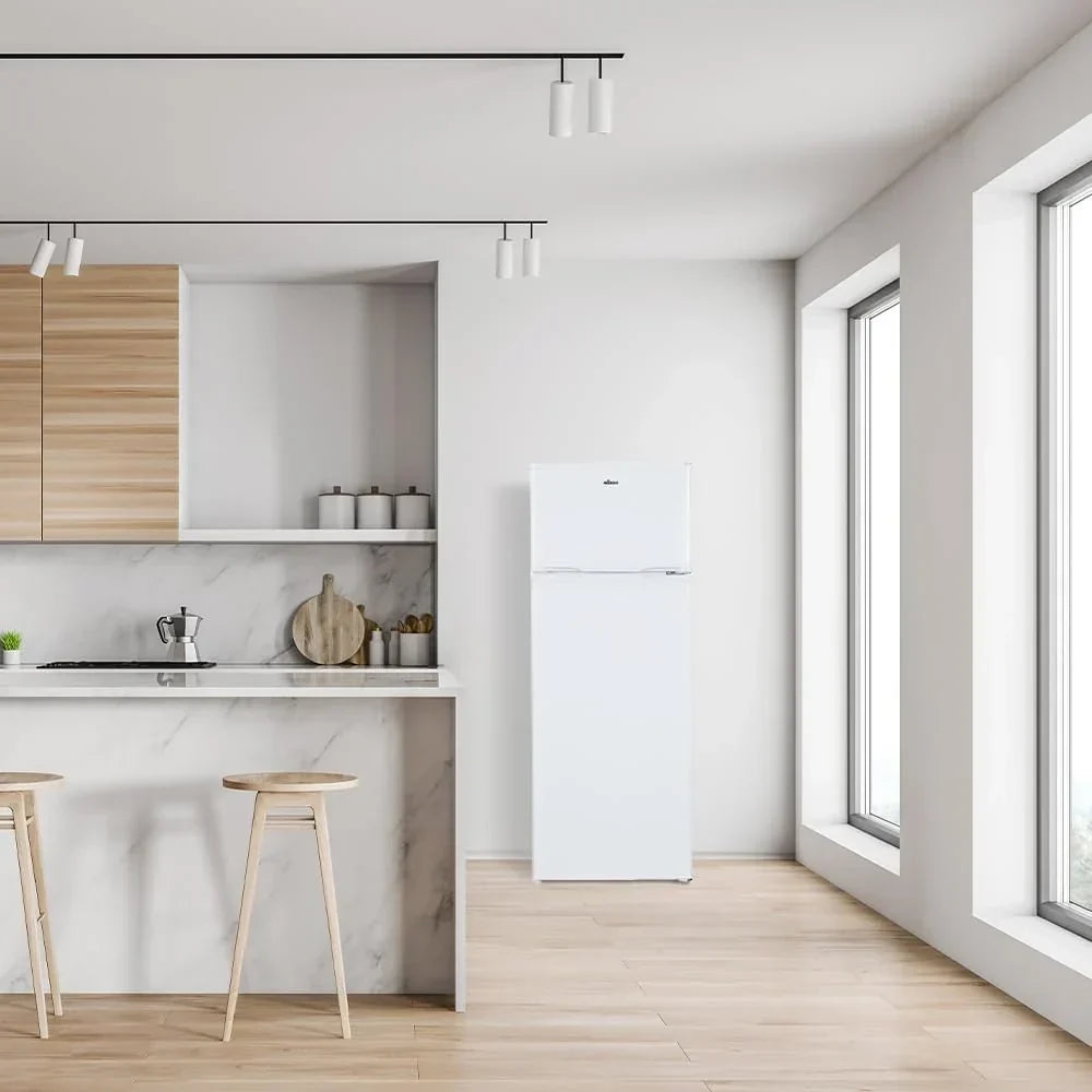 NILSON Frigorífico 2 Puertas Blanco NF145500E. Capacidad 206 Litros. Puerta Reversible. Bajo Nivel Sonoro. Eficiencia Energética Clase E
