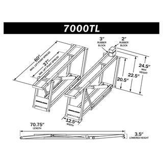 7.000-Lb. Portable Car Lift for Trucks and SUVs