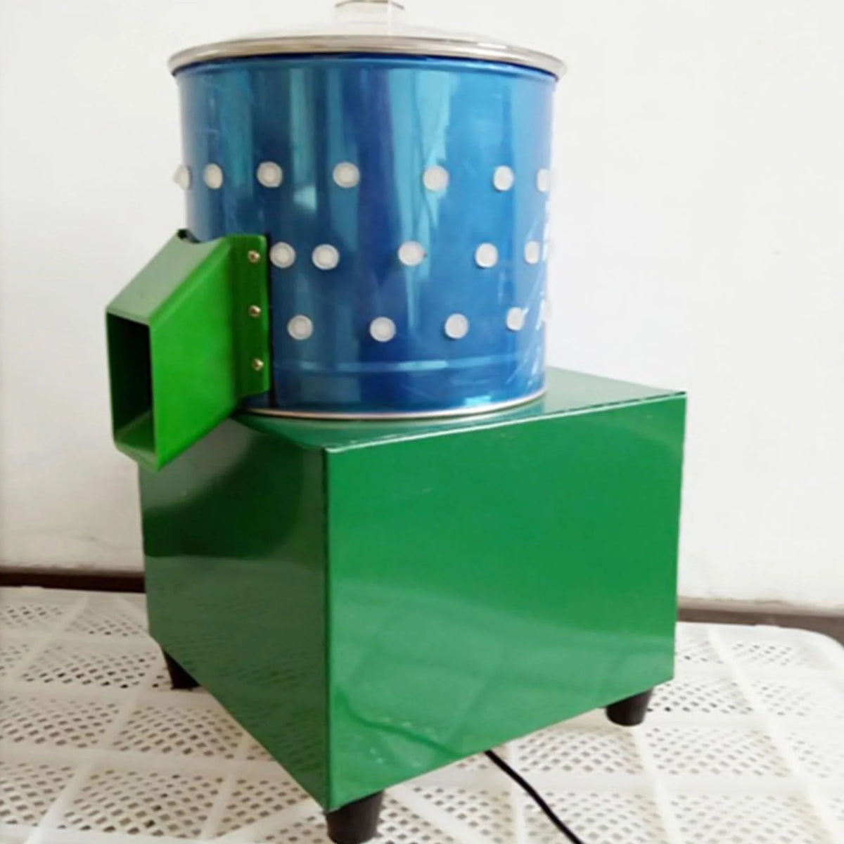 Chicken Plucker. Poultry De-featherer with 110 Rubber Fingers. 60W High-Efficiency Hair Plucking. Stainless Steel. for Duck Goosey Farm