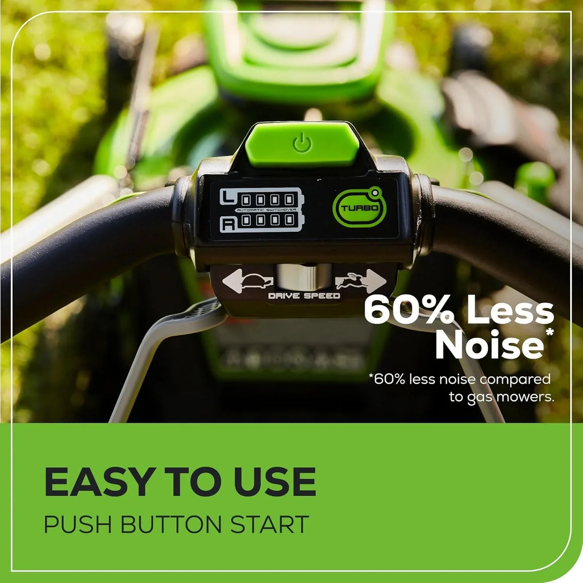 60V 21 Cordless (Self-Propelled) Lawn Mower . 2 x 4.0Ah Batteries and Dual Port Rapid Charger