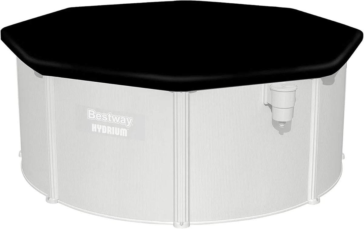 Bestway Hydrium - Piscina de Pared de Acero con Filtro de Arena. diámetro de 300 x 120 cm. Gris. Redonda