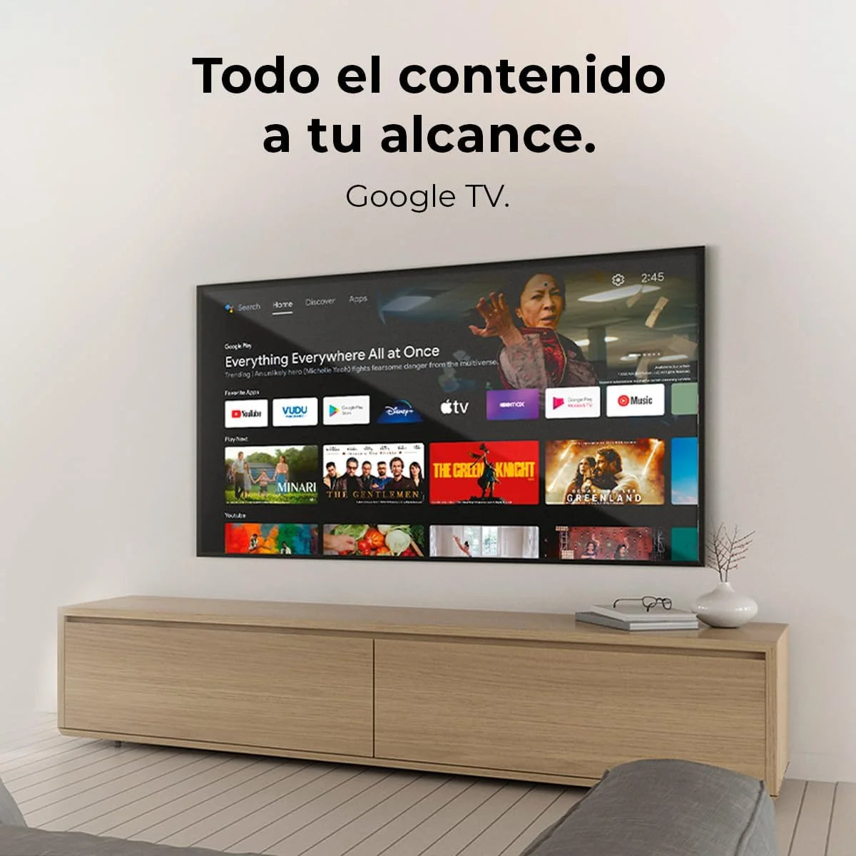 Cecotec Smart TV. Televisor LED de 32 Pulgadas Resolución HD A4 Series ALH40032S. Sistema Operativo Google TV. Dolby Audio. HDR10. 16 GB de ROM.