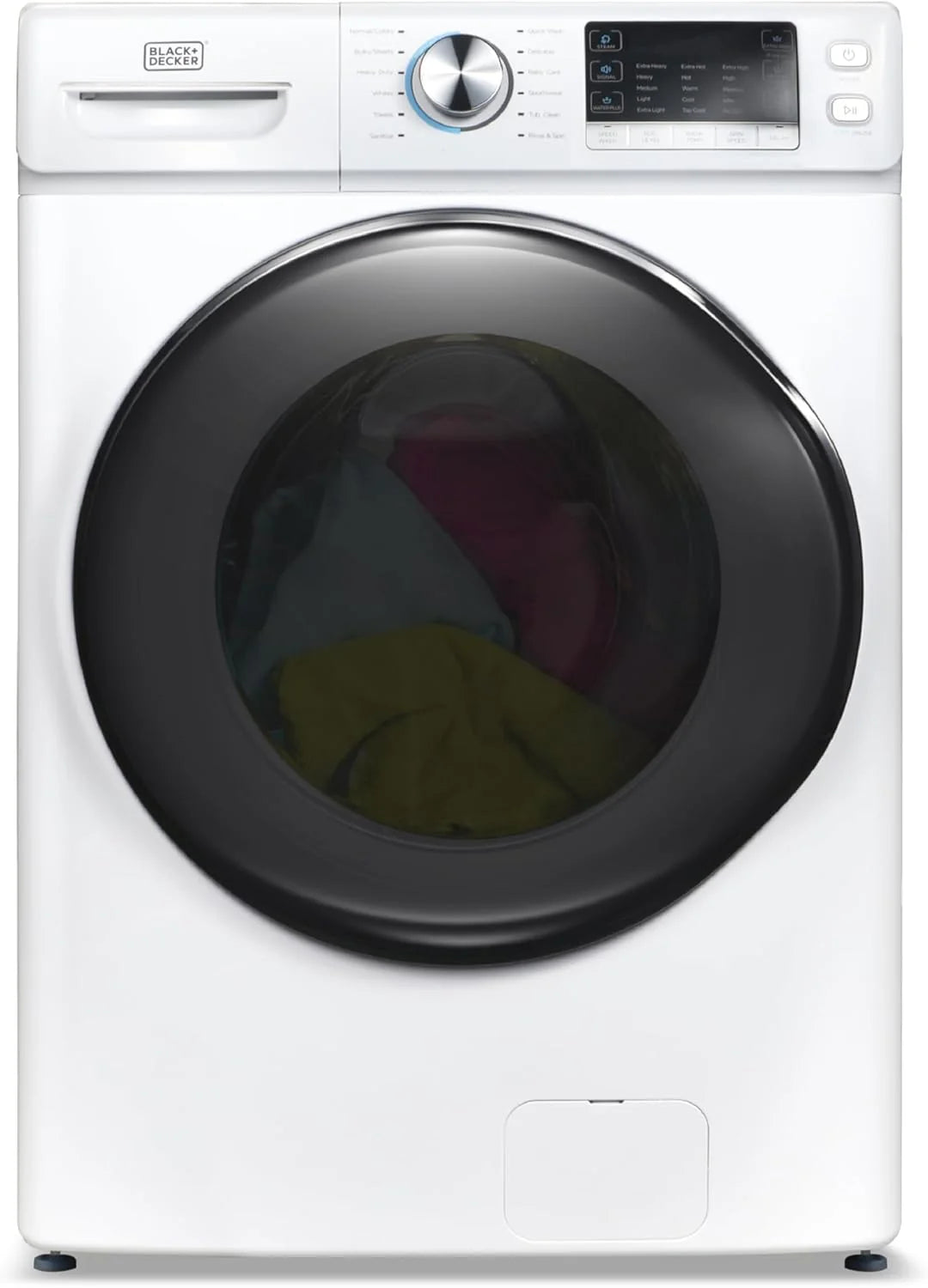 0.9 Cu. Ft. Portable Washer. 6.6 lb. Capacity Washing Machine for Homes & Apartments. 5 Wash Cycles. Quick Connect Sink Adapter and Drain Hose Included. Transparent Lid. BPWM09W. White