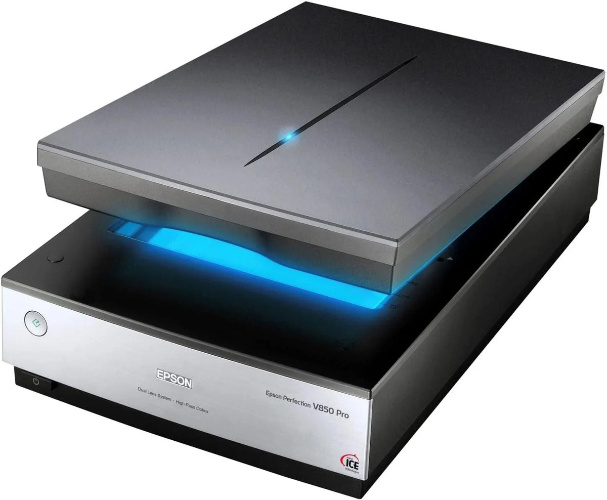 Epson Perfection V850. professioneller Fotoscanner. Scanner zum Digitalisieren von Fotos. Vorlagen. Dias und Negativen. Flachbettscanner mit hoher