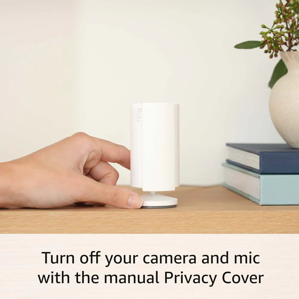 Ring Indoor Cam (newest model) — Home or business security in 1080p HD video — 4-pack. White