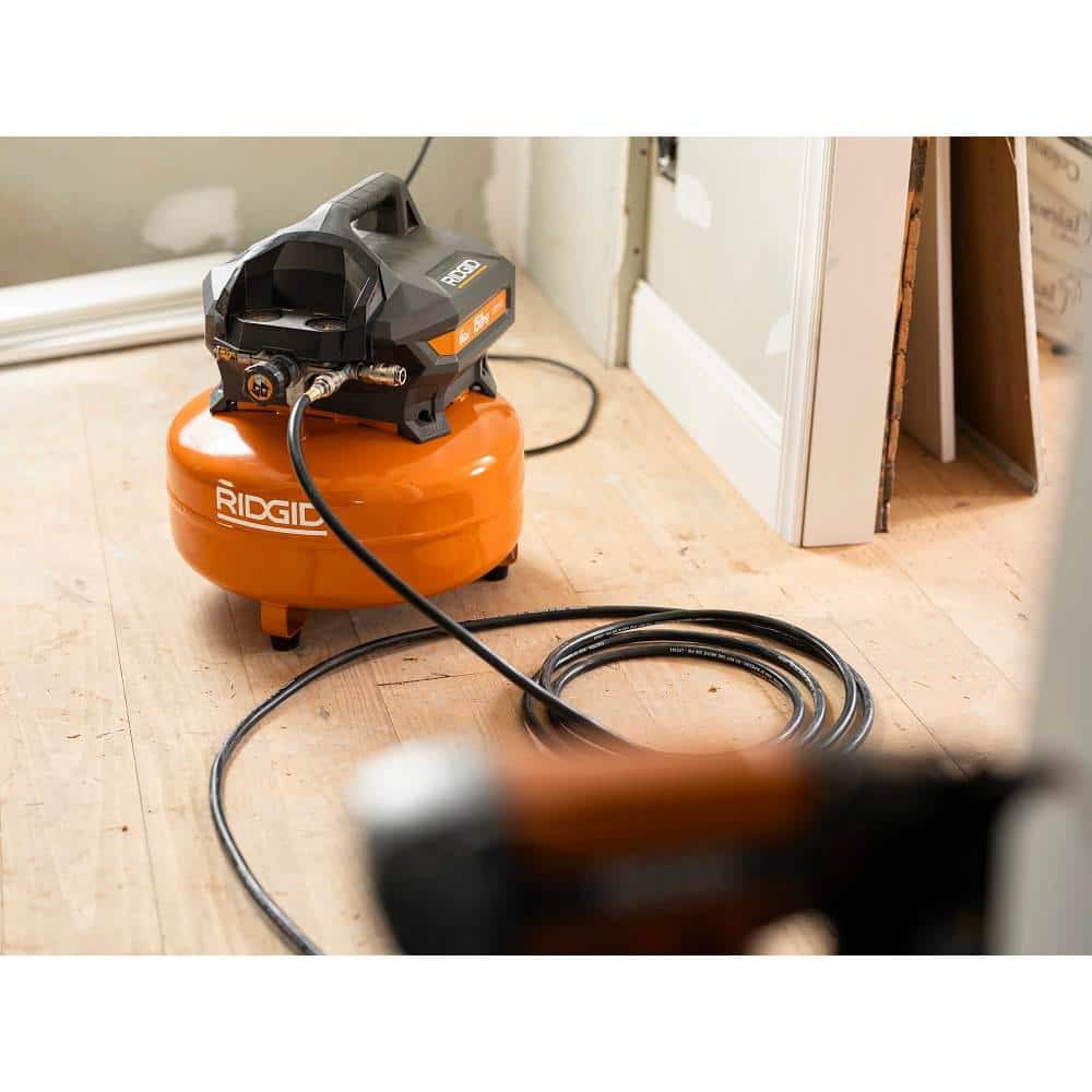 6-Gallon Portable Electric Pancake Air Compressor with 18GA Brad Nailer. 16GA Finish Nailer and 18GA Finish Stapler