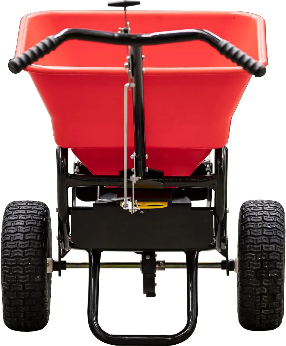 100-Lb. Walk-Behind Push Spreader for Grass Seed. Salt. De-Icer and Fertilizer