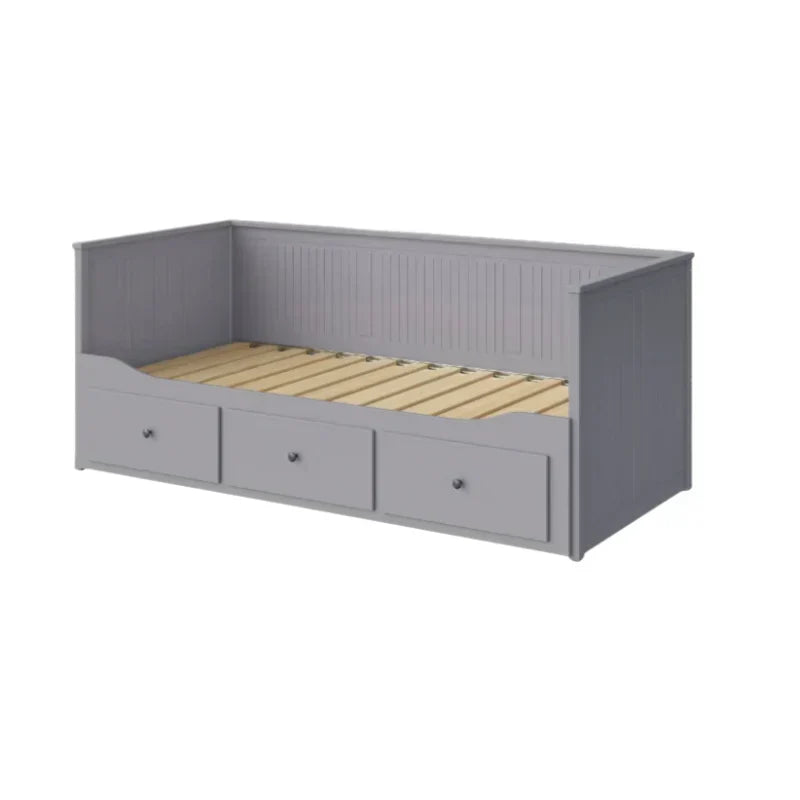 HEMNES Cama día con 3 cajones Gris. 80x200 cm
