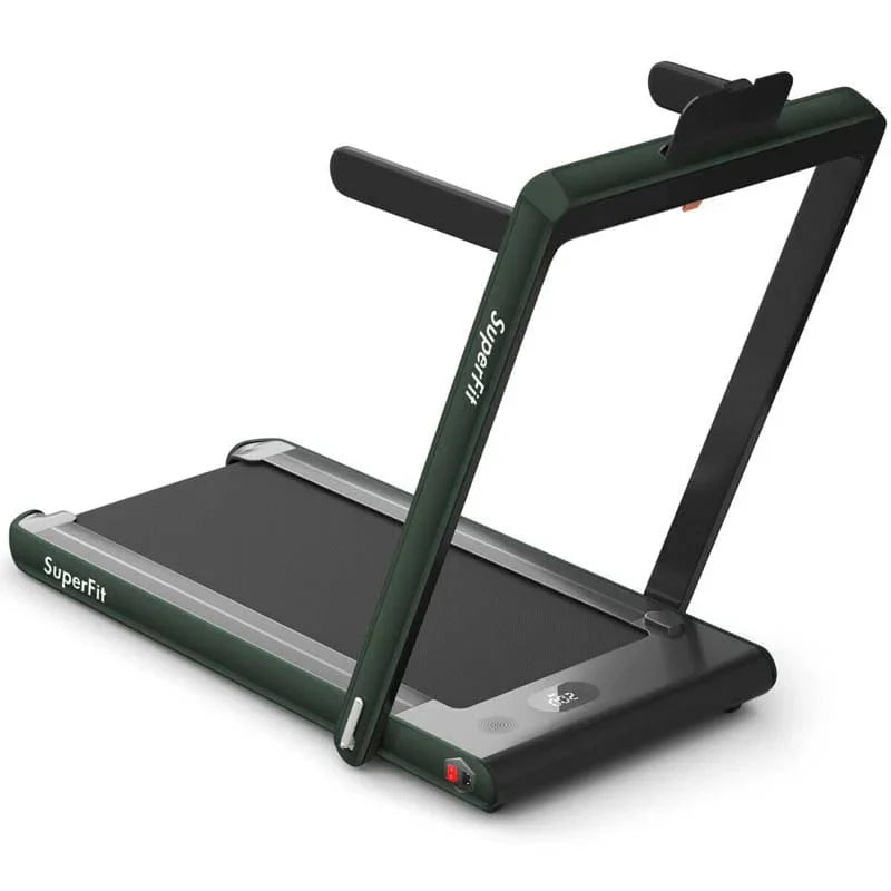 2-in-1 Folding Electric Treadmill. 2.25 HP. Under-Desk. with Dual Display and Smart App Control