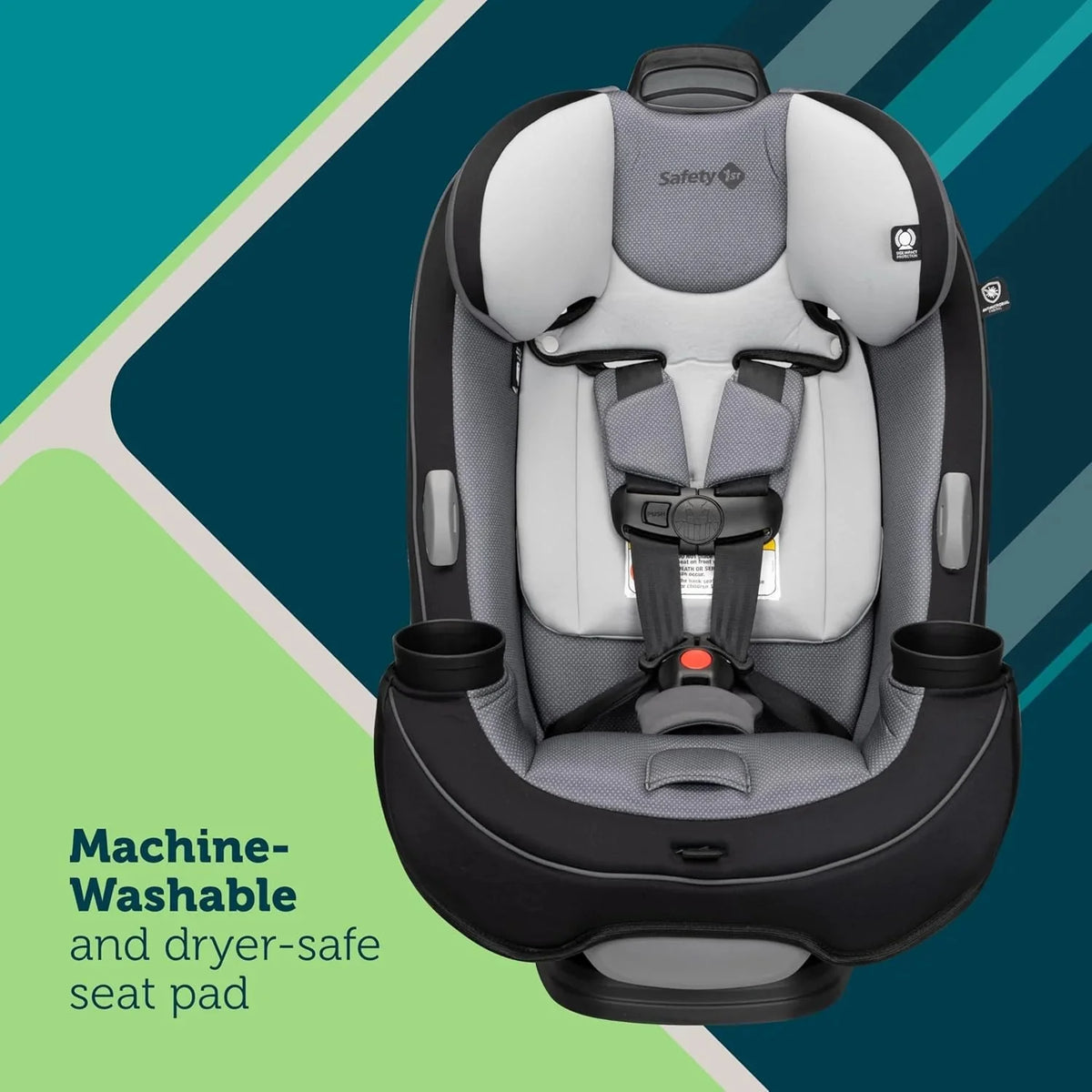 3-in-1 Convertible Car Seat. All-In-One Infant Toddler Booster Seat. Rear & Forward Facing Child Safety Seat