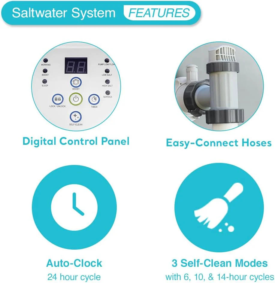 Krystal Clear Saltwater System for Above-Ground Pools up to 15.000 Gallons