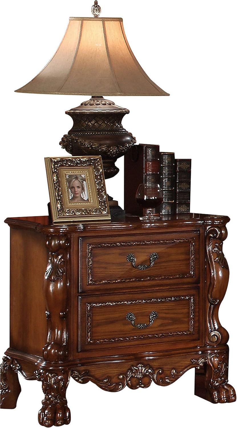Nightstand - 12143 - Apricot color. length 31.75 inches. width 20 inches. height 30.5 inches