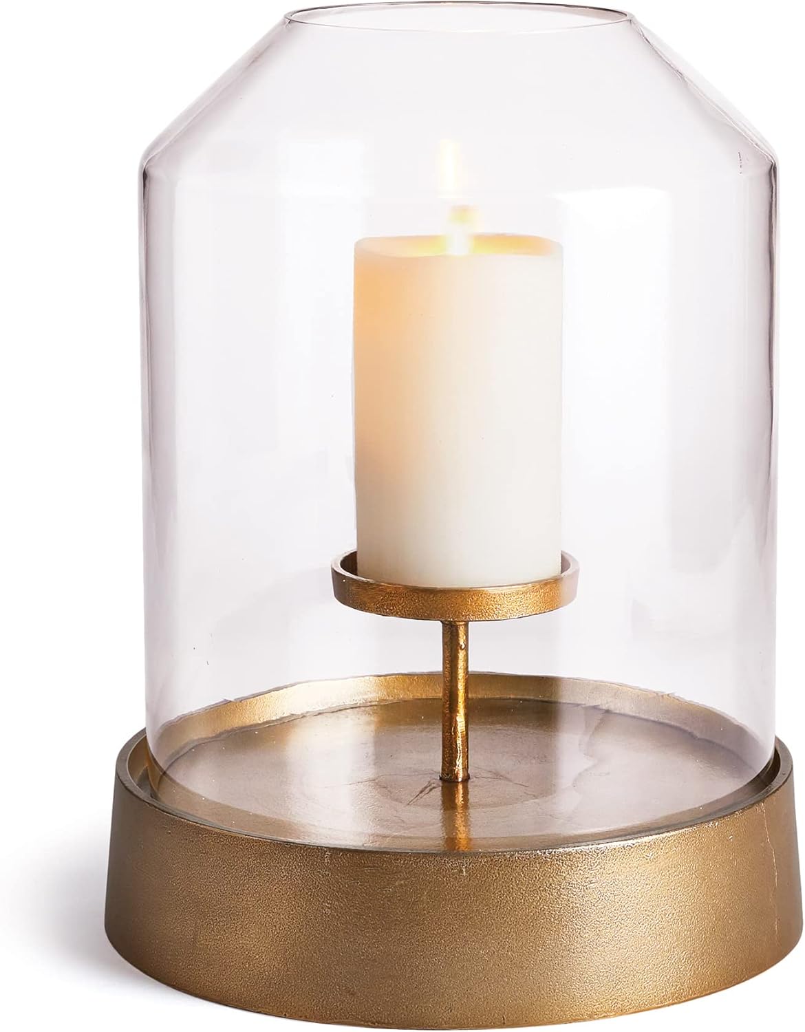 Elegant Gold Large Round Hurricane Candle Holder Dome Shape 13 in Terrarium Classic
