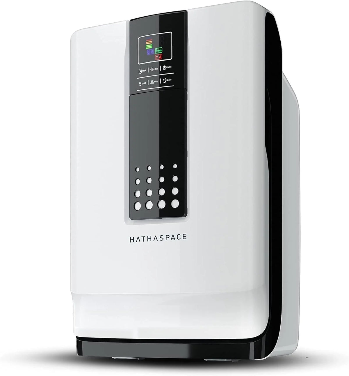 A truly efficient air filter household air purifier. capable of removing 99.9% of dust. smoke. pet dander. odors. and volatile organic compounds. with a coverage area of up to 1500 square feet. A quiet air purifier with intelligent sensors. suitable