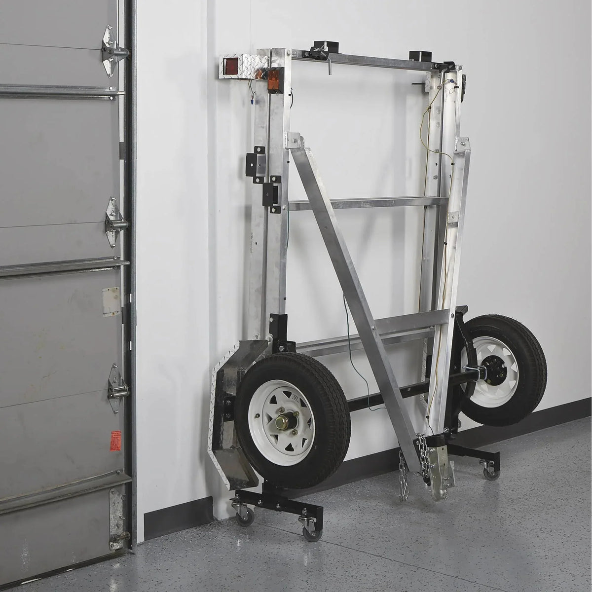 4-Ft. x 8-Ft. Folding Aluminum Utility Trailer. 1.170-Lb. Load Capacity