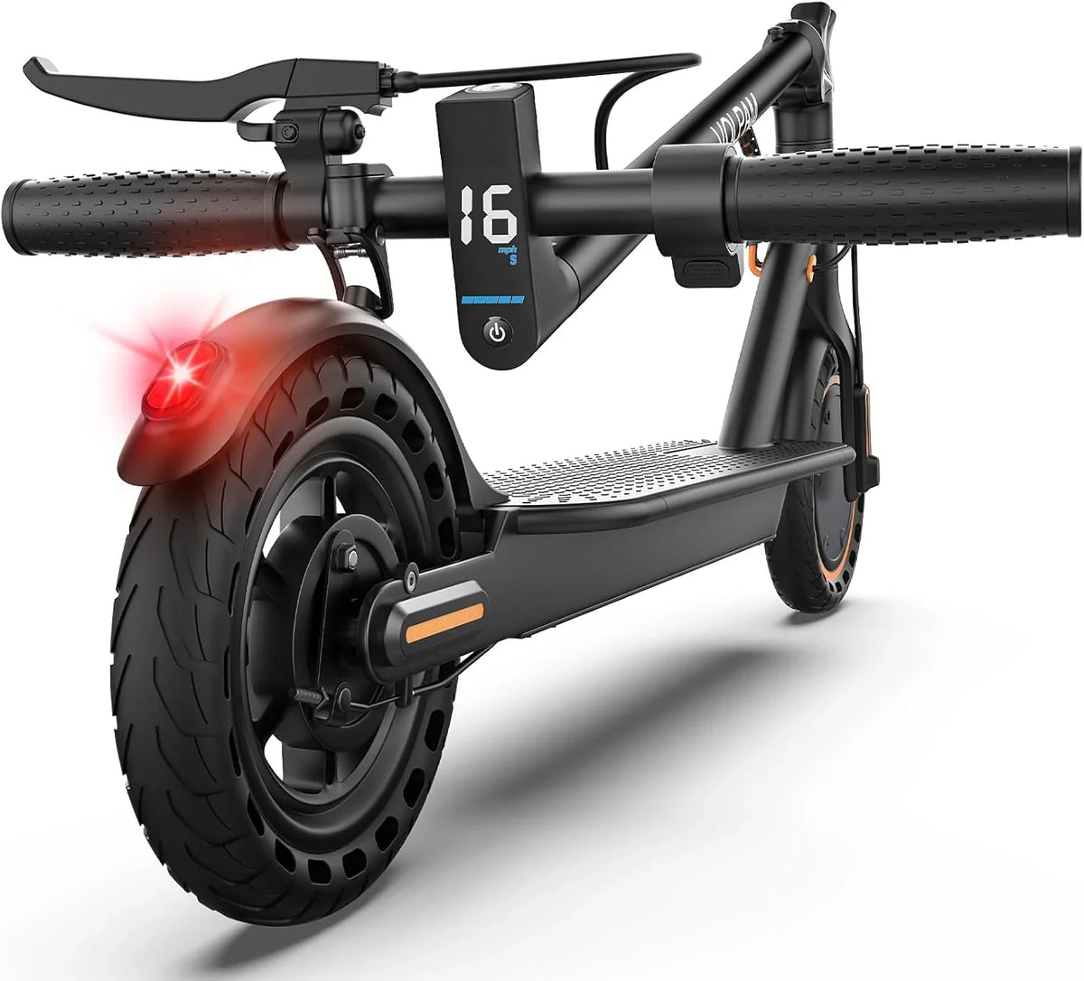 Electric Scooter. 350W Motor. 187Wh/281Wh Battery. 16/19Mph Top Speed. 8.5''Tires. Dual Braking. Folding Scooter