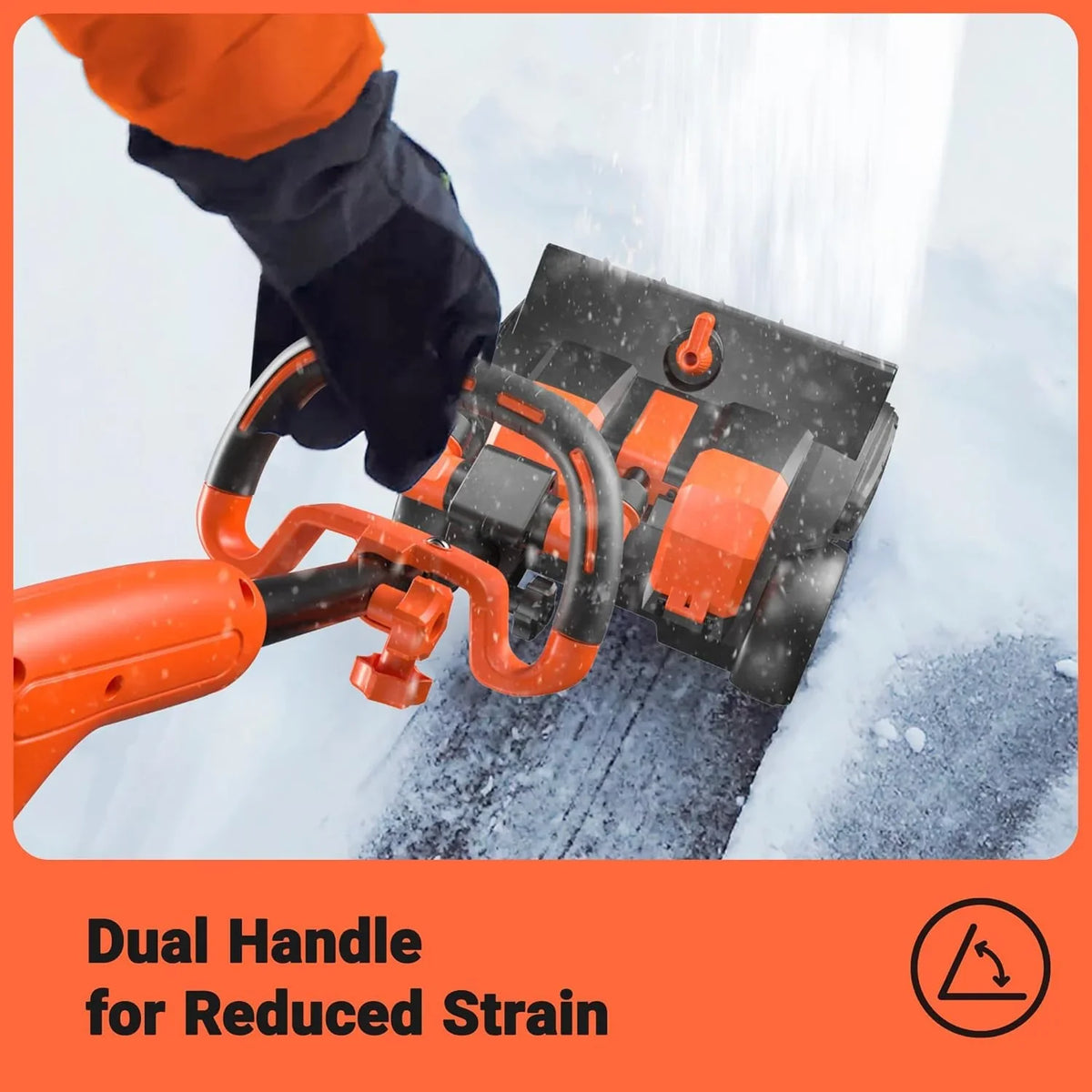 Cordless Snow Shovel with Wheels. 48V | 16-Inch | 4-Ah Brushless Cordless Snow Blower. Battery Snow Blower with Directional Plate & LED Lights (2 * 24V Battery & Dual Quick Charger Included)